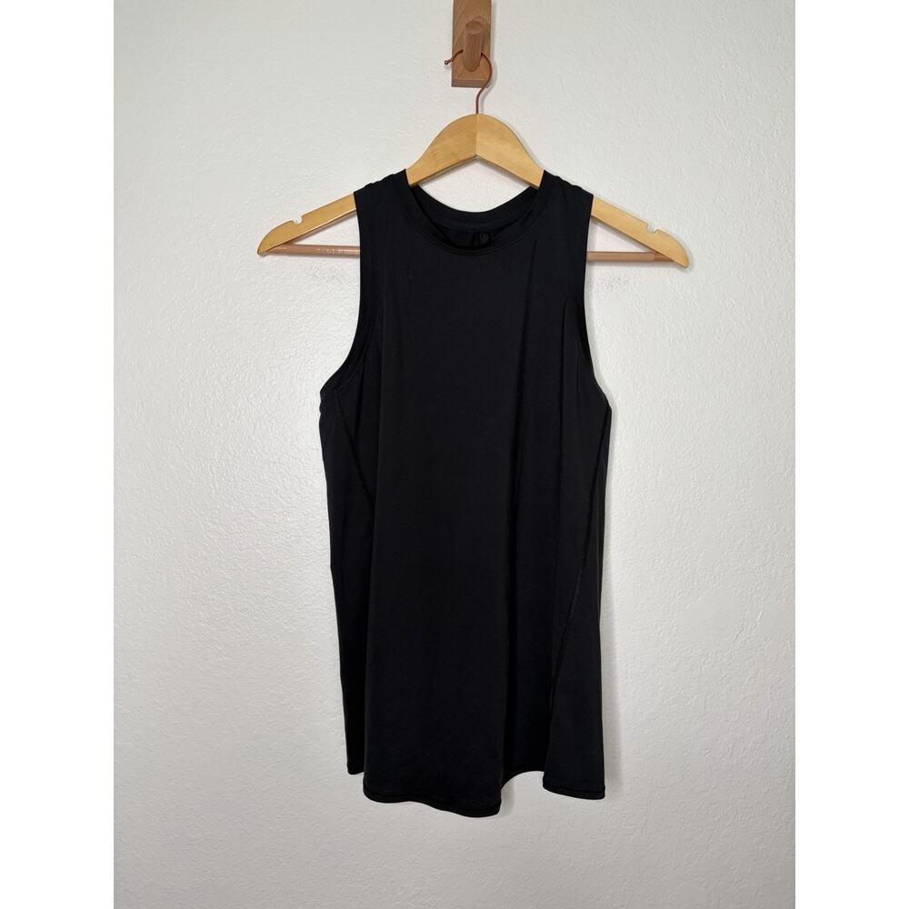 Lululemon Black Open Back Workout Tank Size 6 Athletic